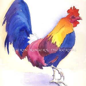Rooster Farmhouse Animal Kitchen PRINT