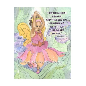 Child Emerging 8x10 Art Print Samuel 1:27