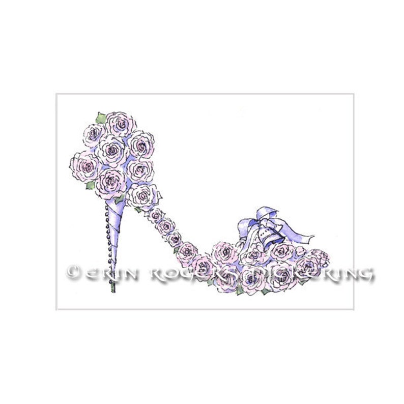 Wedding Bouquet Fantasy Shoe 5x7 print image 4