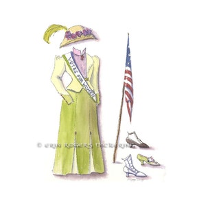 Suffragette Edwardian Fashion 8x10 fine art print
