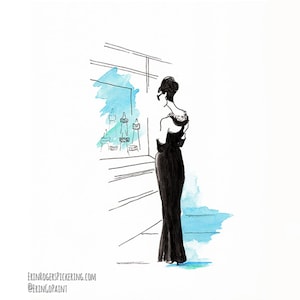 Fine Art PRINT of Audrey at the Window 8x10