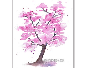 Cherry Blossom Tree spring flowers 8x10 fine art print