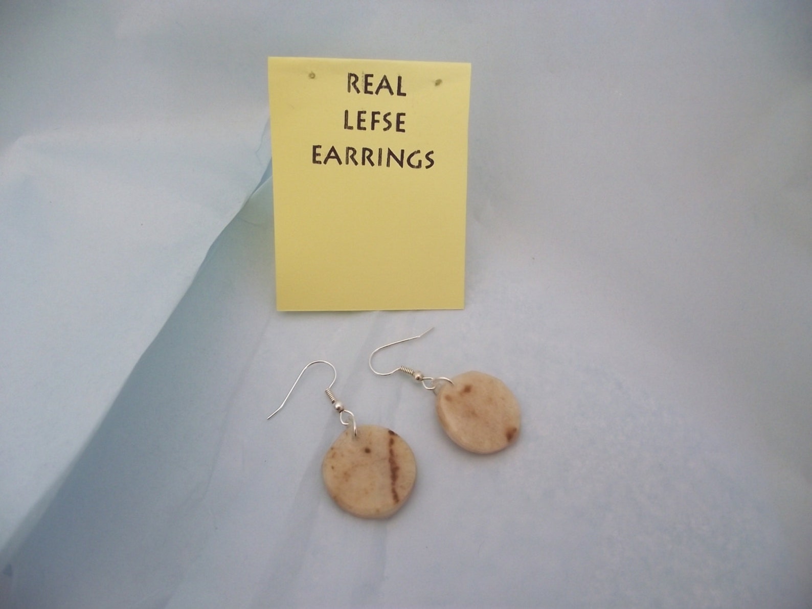 3 Pairs Lefsa Lefse Earrings Swedish Norwegian Danish Scandanavian