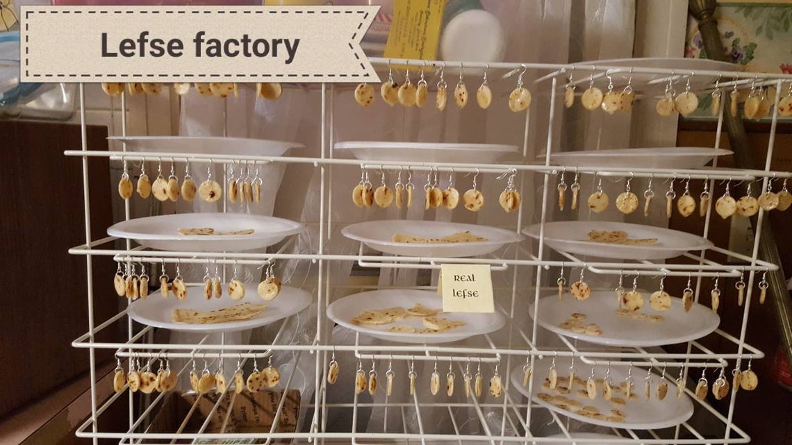 UFFDA Lenas Lefse Pin Lefsa Brooch. Quiet Scandanavian Etsy