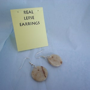 Lefsa Lefse Earrings Swedish Norwegian Danish Scandanavian Style Free Shipping