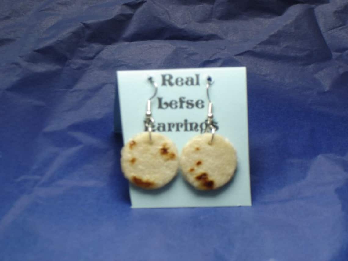 3 Pairs Lefsa Lefse Earrings Swedish Norwegian Danish Scandanavian