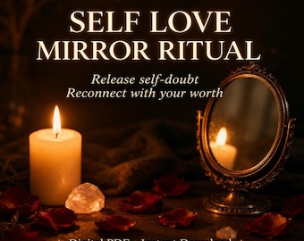 Rituel du miroir de l'amour de soi PDF - Confiance, guérison, travail de l'ombre (téléchargement numérique)