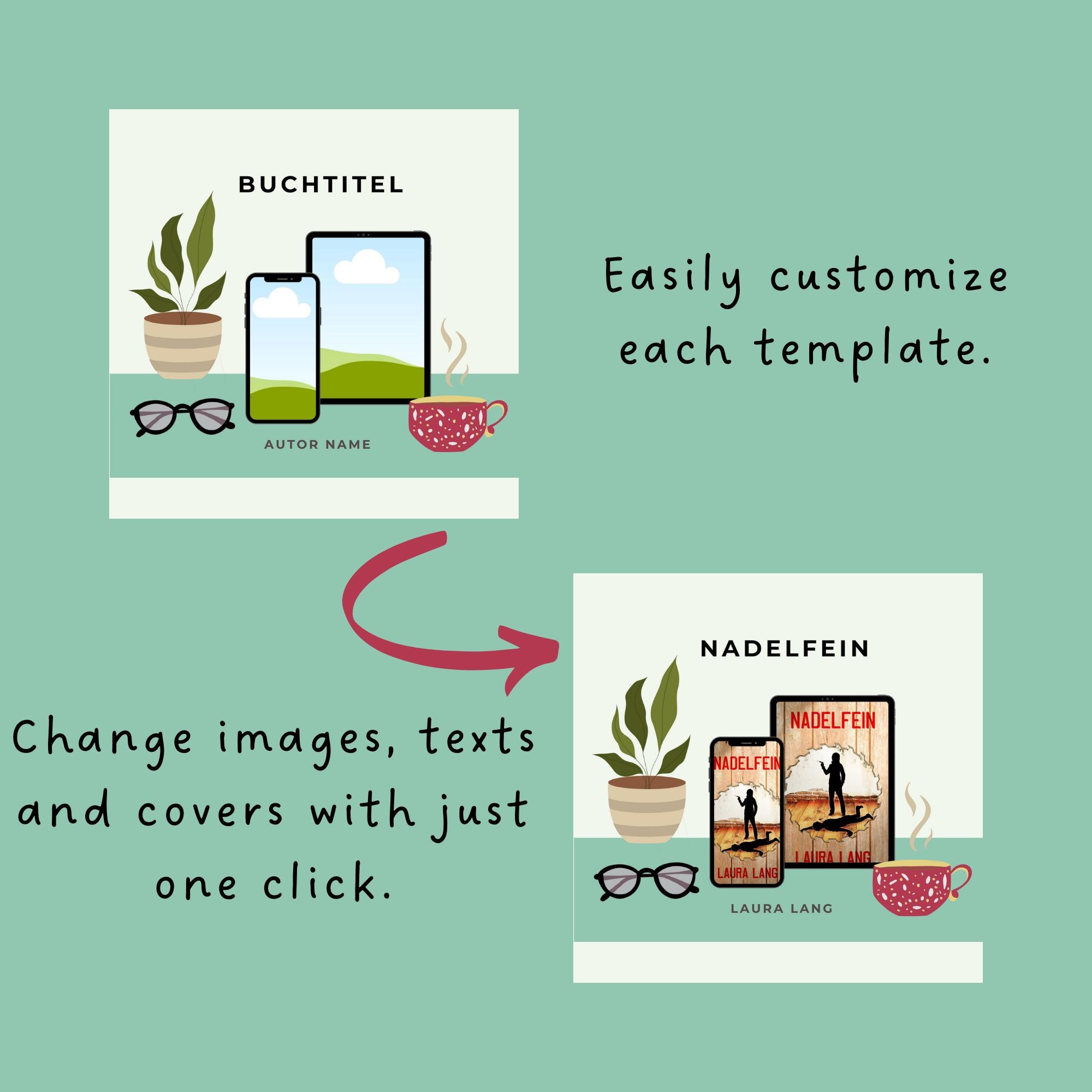 Cozy Mystery Author Instagram Templates for Canva L Premade Templates ...