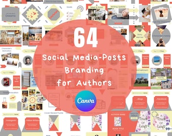 Author Instagram Posts Canva | Template Writers | Social Media Posts Author | Instagram Ideas | Bookstagram Templates | Sienna