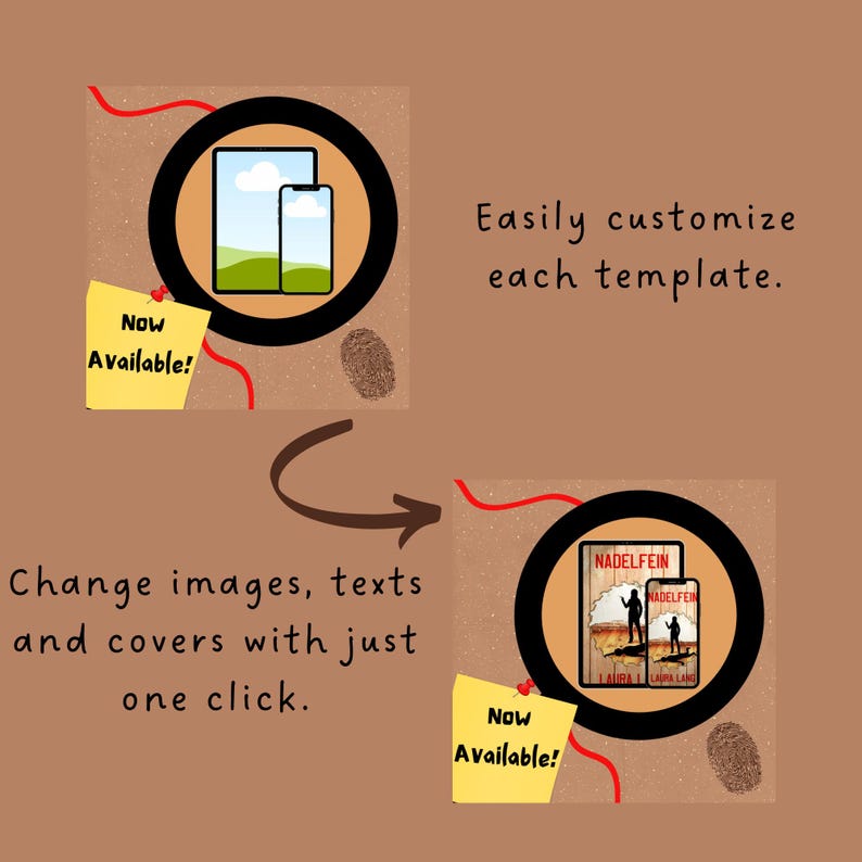 Cozy Mystery Author Templates for Canva L Premade Templates for Murder ...