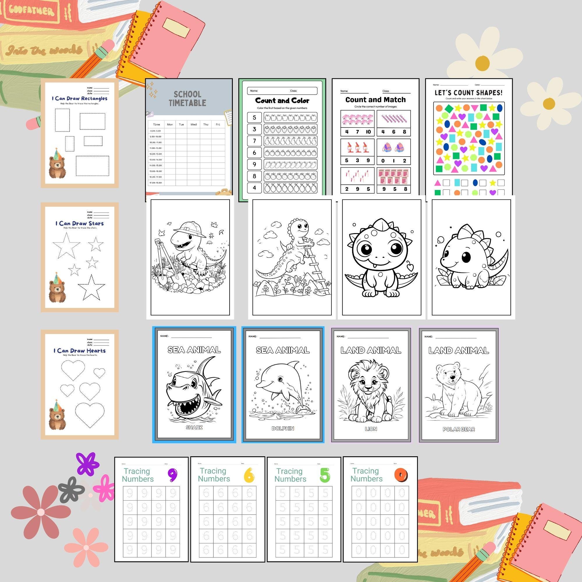 100 Educational Kids Resources Bundle | Children's Learning Bundle