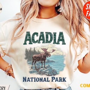 Acadia National Park T-shirt, Maine State Shirt, U.S. National Parks Gifts, Comfort Colors Shirt, Vintage Protect Our National Parks Tee
