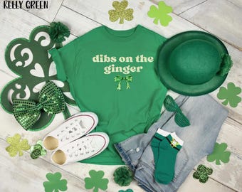 Dibs On The Ginger St Patricks Day 2026 Tshirt, St. Patrick's Day Lucky Irish Shirt