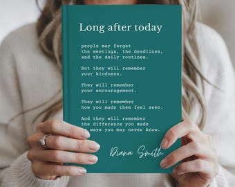 Retirement Gift for Coworker Personalized Notebook, Retirement Journal for Women Men Boss Retirement Gift Leaving Job Gift Appreciation Gift