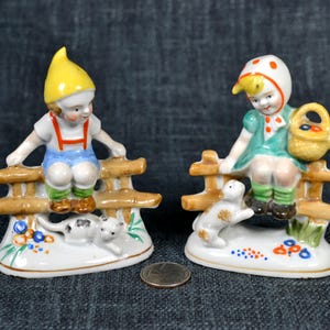 Made in Japan Ceramic Boy and Girl Figurines - Etsy