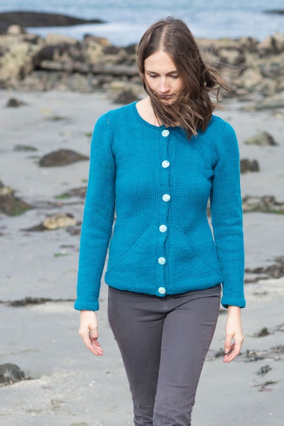 【SATIIIZ】ket wool knit cardigan Sati Cardigan - Etsy