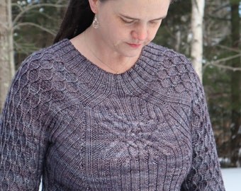 Knitting Pattern - Blackberry Pie Sweater