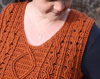 Crochet Pattern - Maple Vest