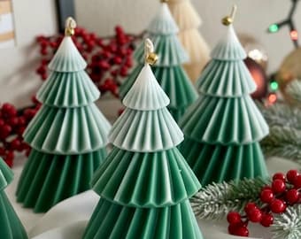 Handmade Christmas Tree Candle | Christmas Gift | Holiday Decor