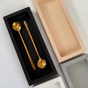 Handmade Jesmonite Rectangular Tray,  Marble Jewelry Dish, Minimalist Home Decor