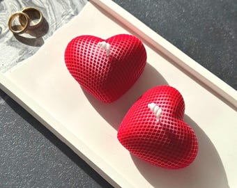 Handmade Heart Soy Wax Candle: Scented Romantic Gift