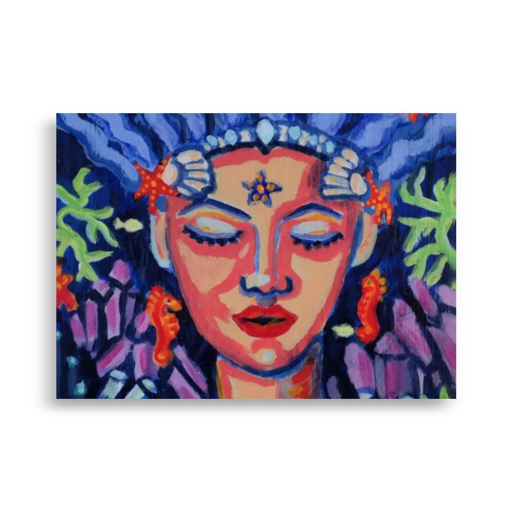 Crystal Seah Crystal Sea Goddess Poster - Etsy