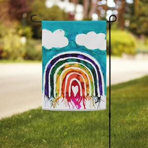 Rainbow Garden Flag – 12x18&quot; Double-Sided Outdoor Yard Decor | LGBTQ+ Pride Flag | Weather-Resistant Polyester BLOWOUT SALE