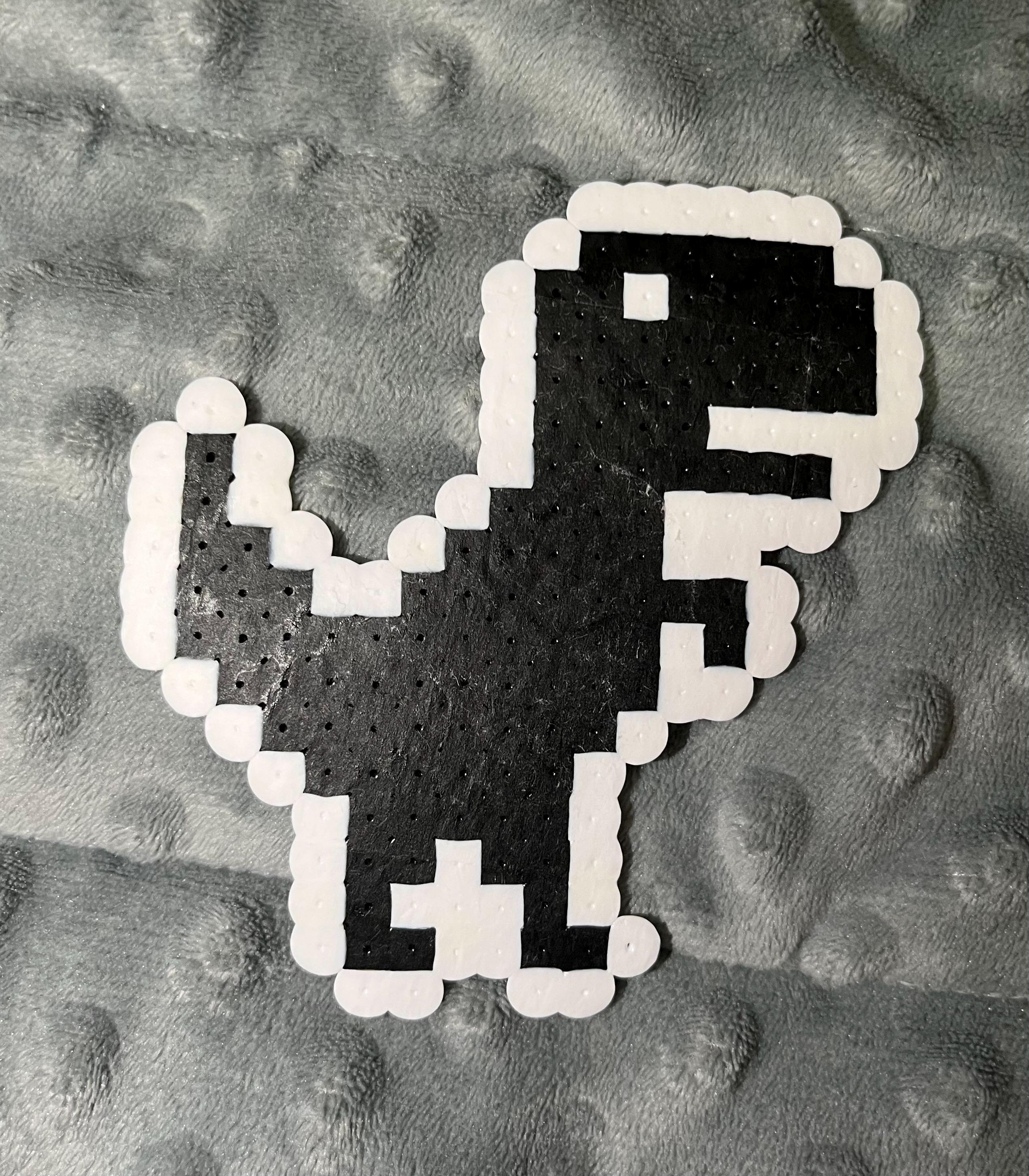 The Lonely T-rex Perler Bead Art Dinosaur Game - Etsy