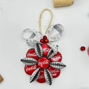 Coca Cola Bottle Cap Christmas Ornament for Coke Soda Fans