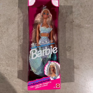 Mermaid Barbie Doll 1991 Mattel 1434 Color Changing Long Hair Vintage NRFB
