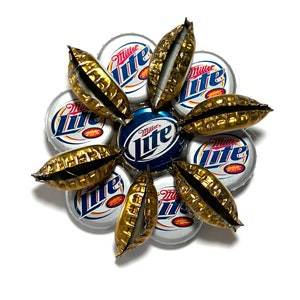 Vintage Miller Lite Bottle Cap Hanging Decor