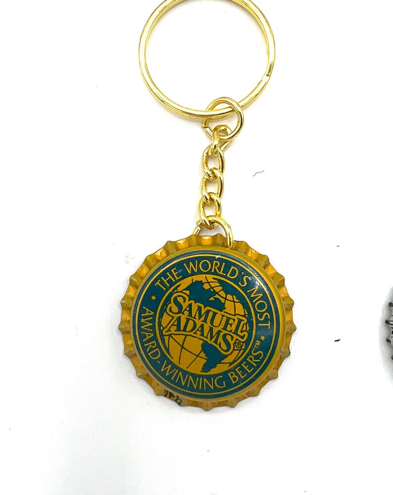 Beer Bottle Cap Keychain Vintage Beer Bottle Cap Choose Your Brand Etsy
