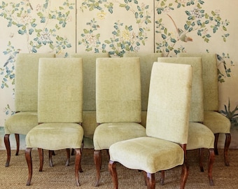 Guy Chaddock Custom Upholstered Dining Chairs - Set of 8