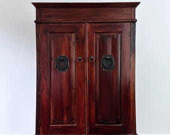 1800s Dutch Colonial Rosewood Armoire