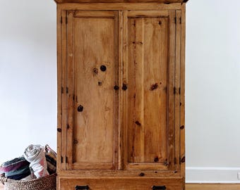 1800s Antique Pine Armoire