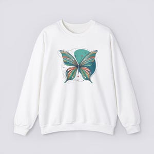 butterfly crewneck sweatshirt , colorful butterfly design sweatshirt,vintage butterfly sweatshirt,Design Butterfly Art,butterfly tee design