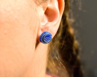 Pendientes de resina hipoalergénica Water People