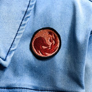 Sew/ Iron on Red Mana Vegan Friendly