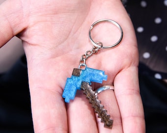 Llavero hipoalergénico Block Pickaxe