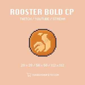 Rooster Bold Kwami Twitch Channel Point Icon (digital nedladdning)