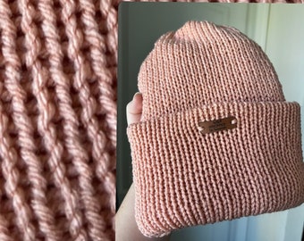 Cozy Knit Beanie, Double Layer Hat, Fall, Winter, Gifts, Winter Hat, Knit Hat, Accessory