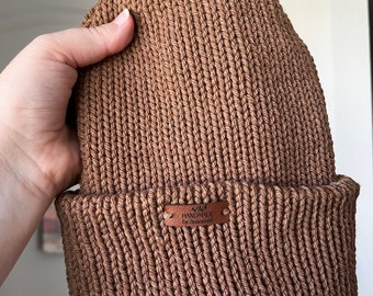 Cozy Knit Beanie, Double Layer Hat, Fall, Winter, Gifts, Winter Hat, Knit Hat, Accessory
