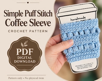Crochet Coffee Sleeve | Digital Pattern