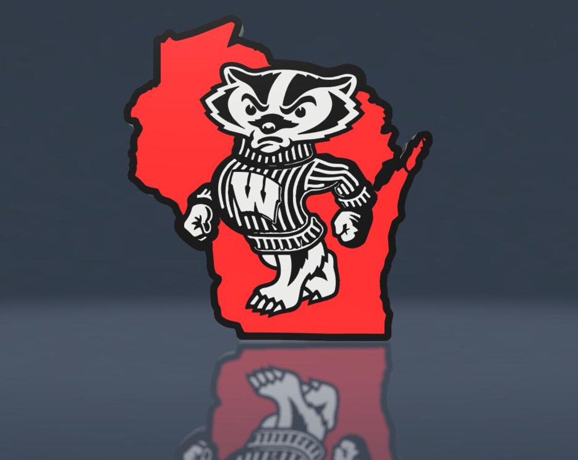 Wisconsin Badgers LED Sign - Etsy