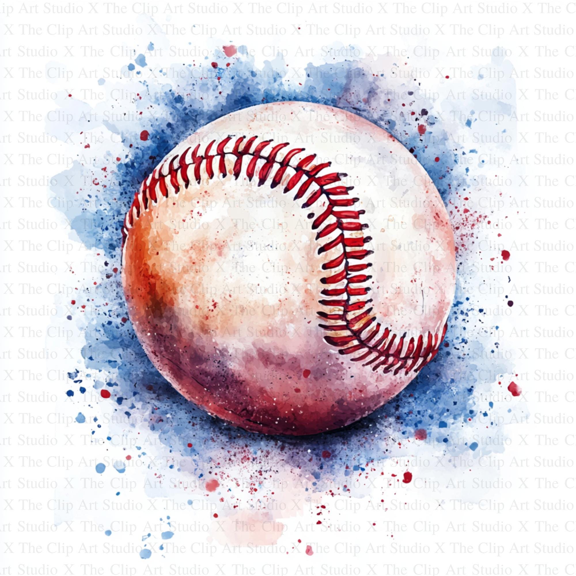 Baseball Ball Clipart | 10 High Quality Jpgs | Digital Download ...