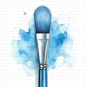 Paint Brushes Clipart | 10 High Quality JPGs | Instant Digital Download | Brushes Clipart | Card Making | Digital Paper Craft | Scrapbooking