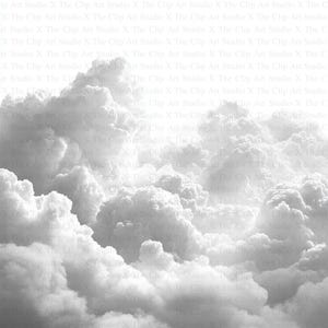 Cloud Clipart | 10 High Quality JPGs | Digital Download | Card Making | Digital Paper Craft | Cloud Images | Scrapbooking | Mixed Media