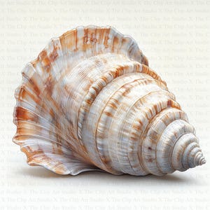 Seashells Clipart | 10 High Quality JPGs | Digital download | Paper Craft | Junk Journal | Seashell Clipart | Printable Watercolor Clipart