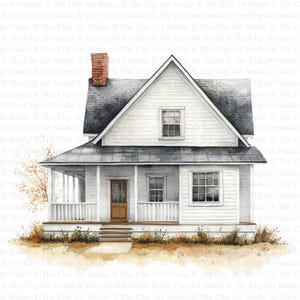 Imágenes prediseñadas de granja / 10 archivos JPG de alta calidad / Descarga digital / Técnica mixta / Manualidades digitales en papel / Arte con acuarela / Scrapbooking / Imágenes prediseñadas
