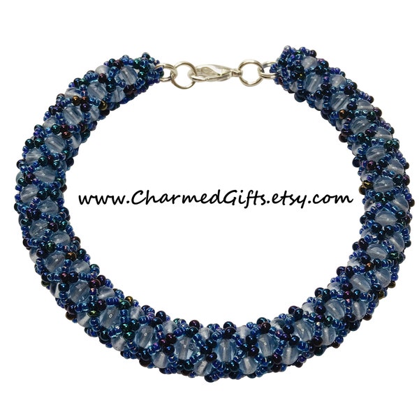 Blue Netted Bracelet